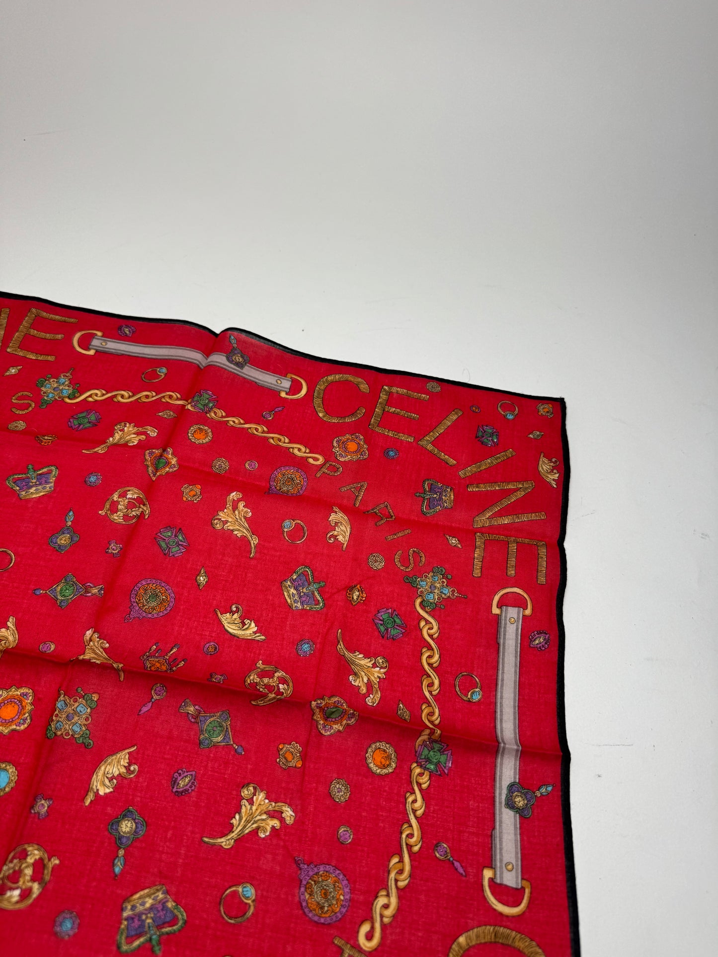 Vintage Crline Scarf red
