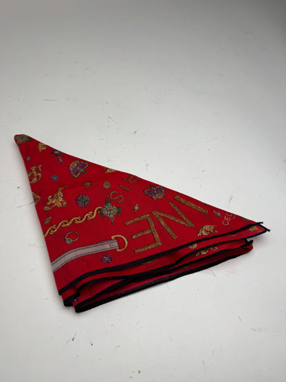 Vintage Crline Scarf red