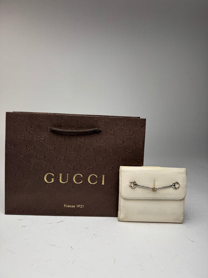 Vintage Gucci Patent Leather wallet white