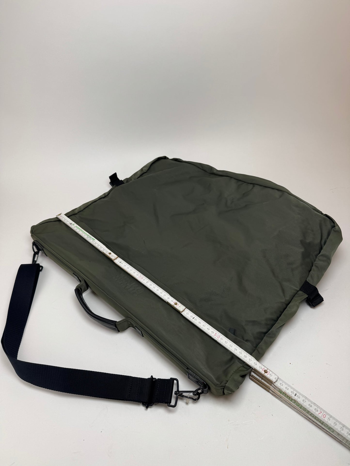 Vintage Issey Miyake Canvas Polyester Travel 2 Way Bag Grey