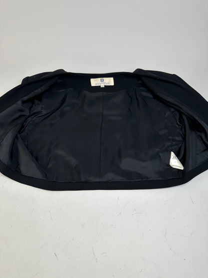 Vintage Givenchy Cropped Wool Blend Jacket Black XL