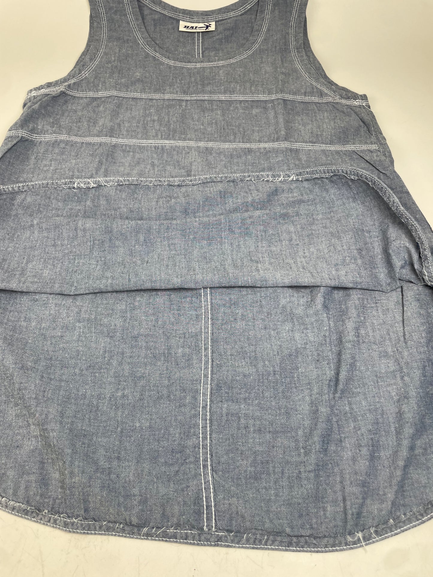 Vintage Issey Miyake Cotton Tunic Light Blue M