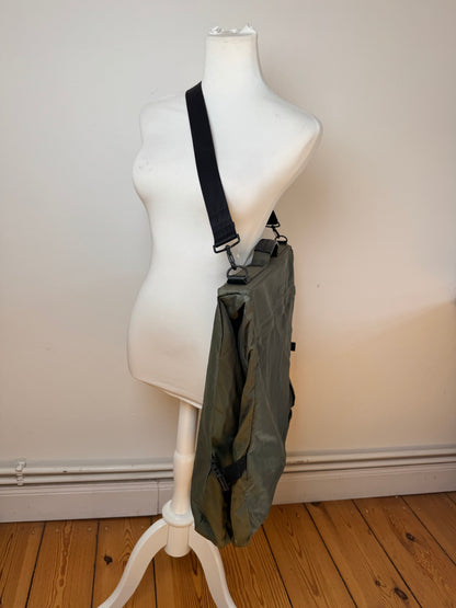 Vintage Issey Miyake Canvas Polyester Travel 2 Way Bag Grey