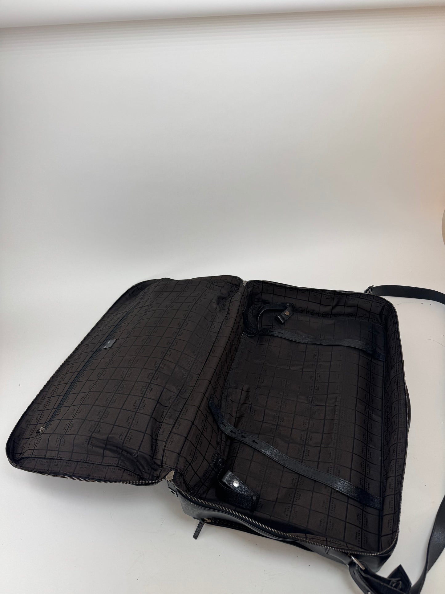 Sac de voyage vintage Céline Paris 2 voies en cuir noir