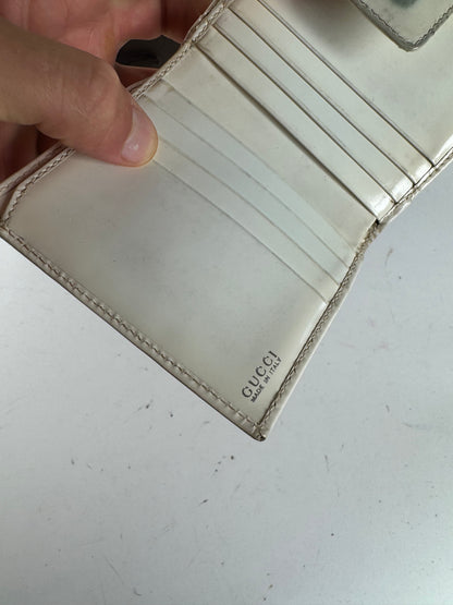 Vintage Gucci Patent Leather wallet white