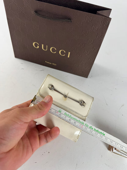 Vintage Gucci Patent Leather wallet white