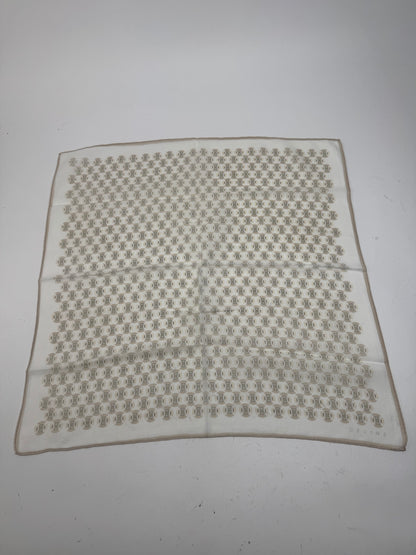 Vintage Celine Scarf white Brown