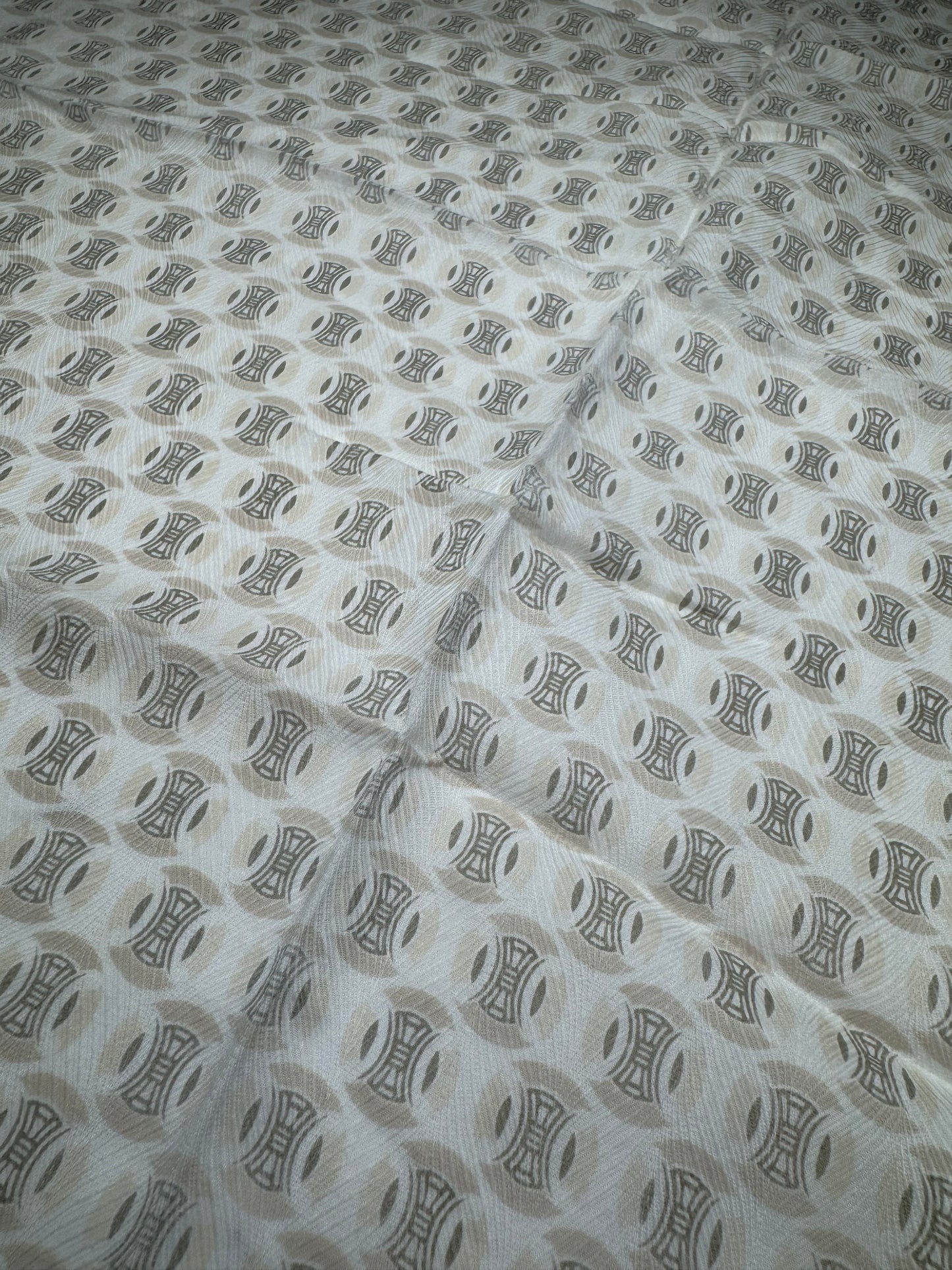 Vintage Celine Scarf white Brown