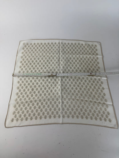 Vintage Celine Scarf white Brown
