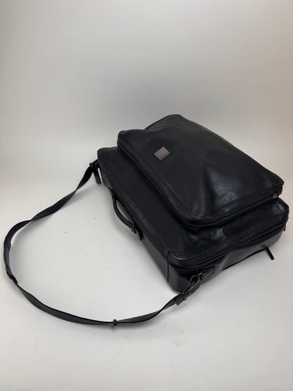 Sac de voyage vintage Céline Paris 2 voies en cuir noir