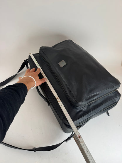 Sac de voyage vintage Céline Paris 2 voies en cuir noir