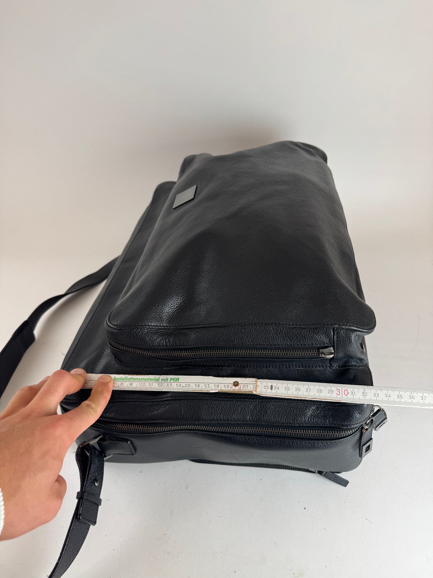 Sac de voyage vintage Céline Paris 2 voies en cuir noir