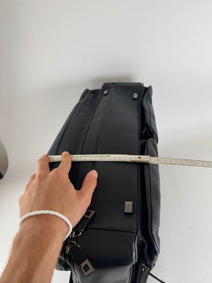 Sac de voyage vintage Céline Paris 2 voies en cuir noir