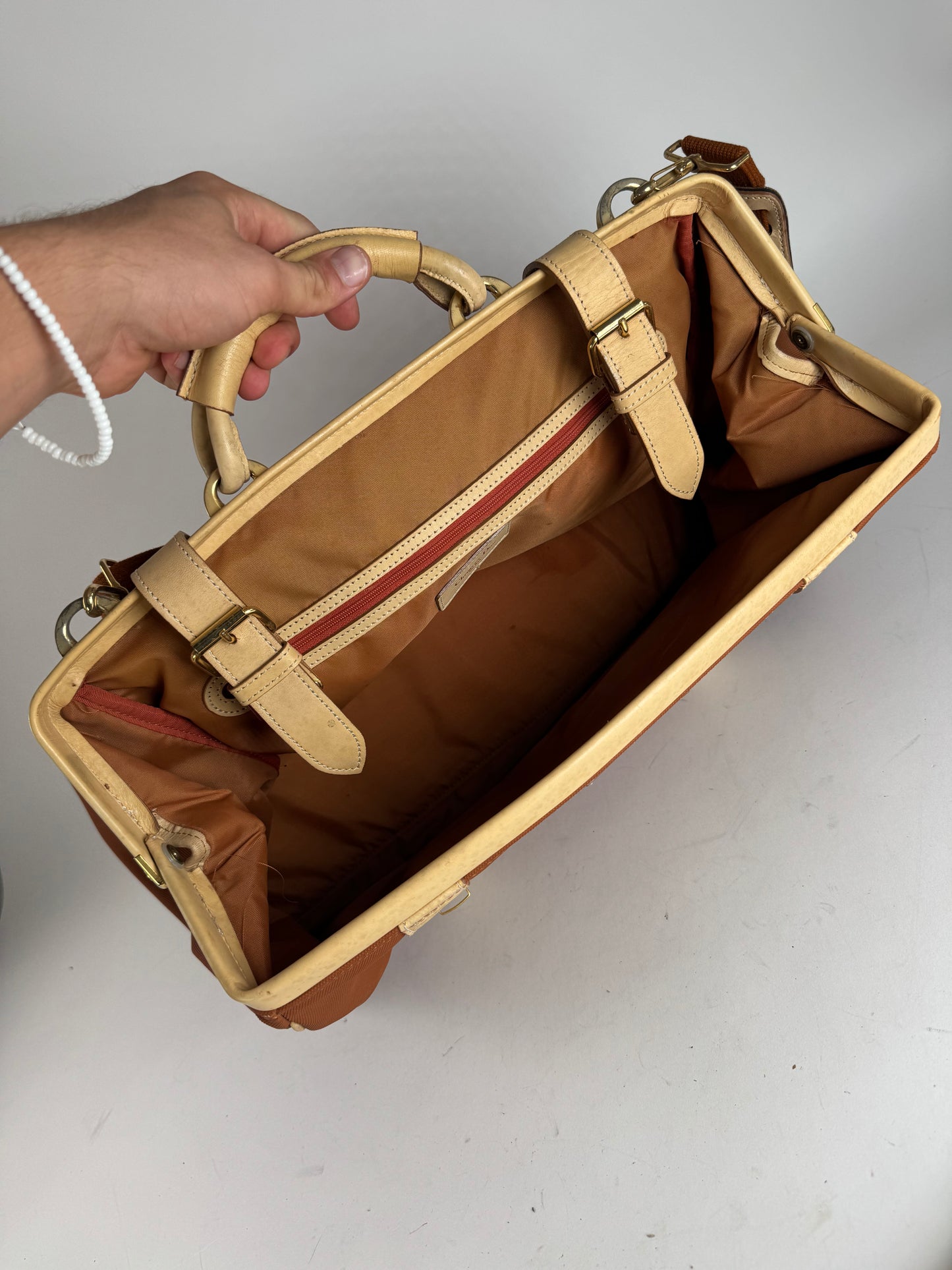 Vintage Dior Duffel bag beige Orange