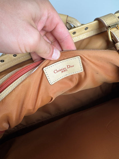 Vintage Dior Duffel bag beige Orange