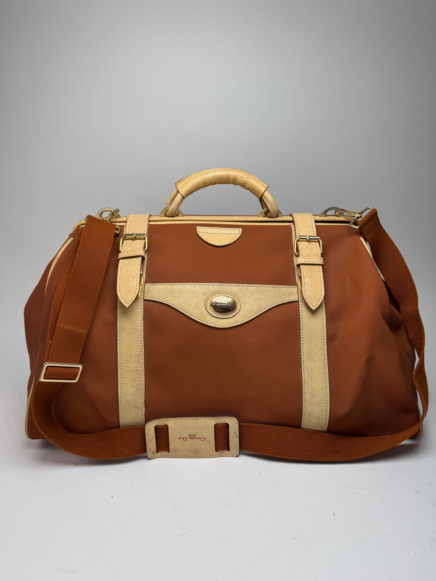 Vintage Dior Duffel bag beige Orange