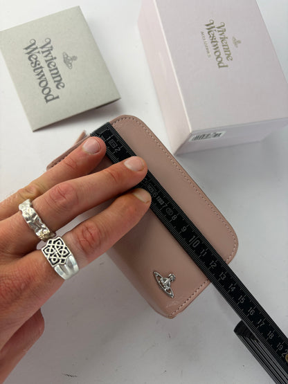 Vintage Vivienne Westwood Zip-Around Wallet Light Pink Silver