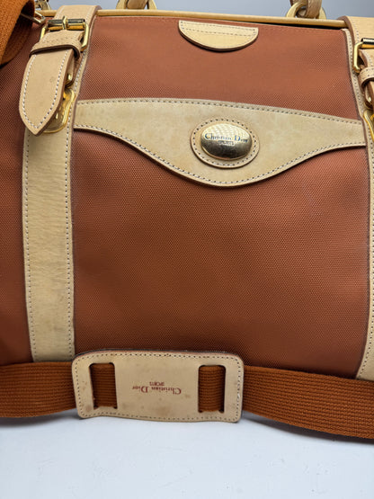 Vintage Dior Duffel bag beige Orange