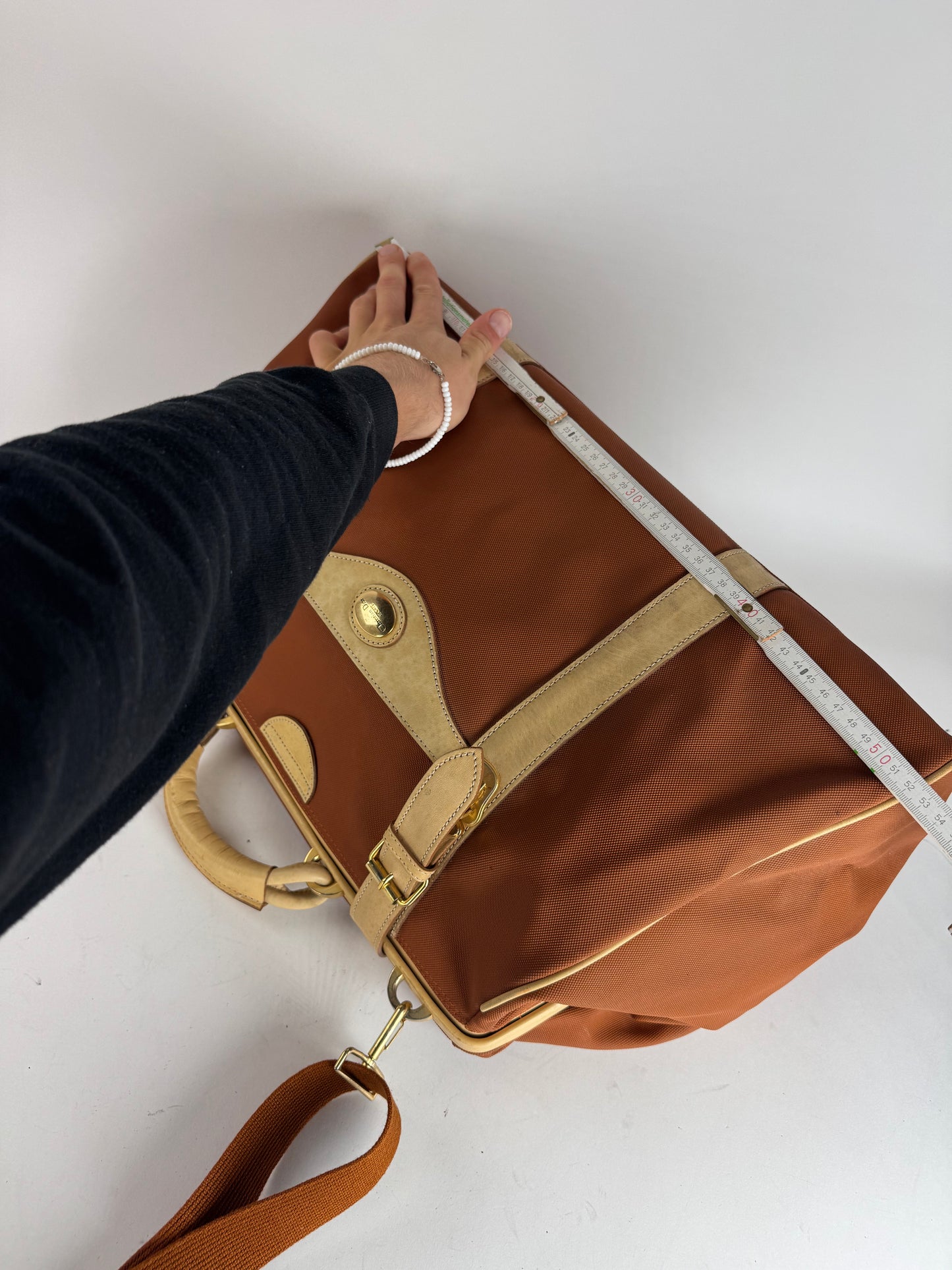 Vintage Dior Duffel bag beige Orange