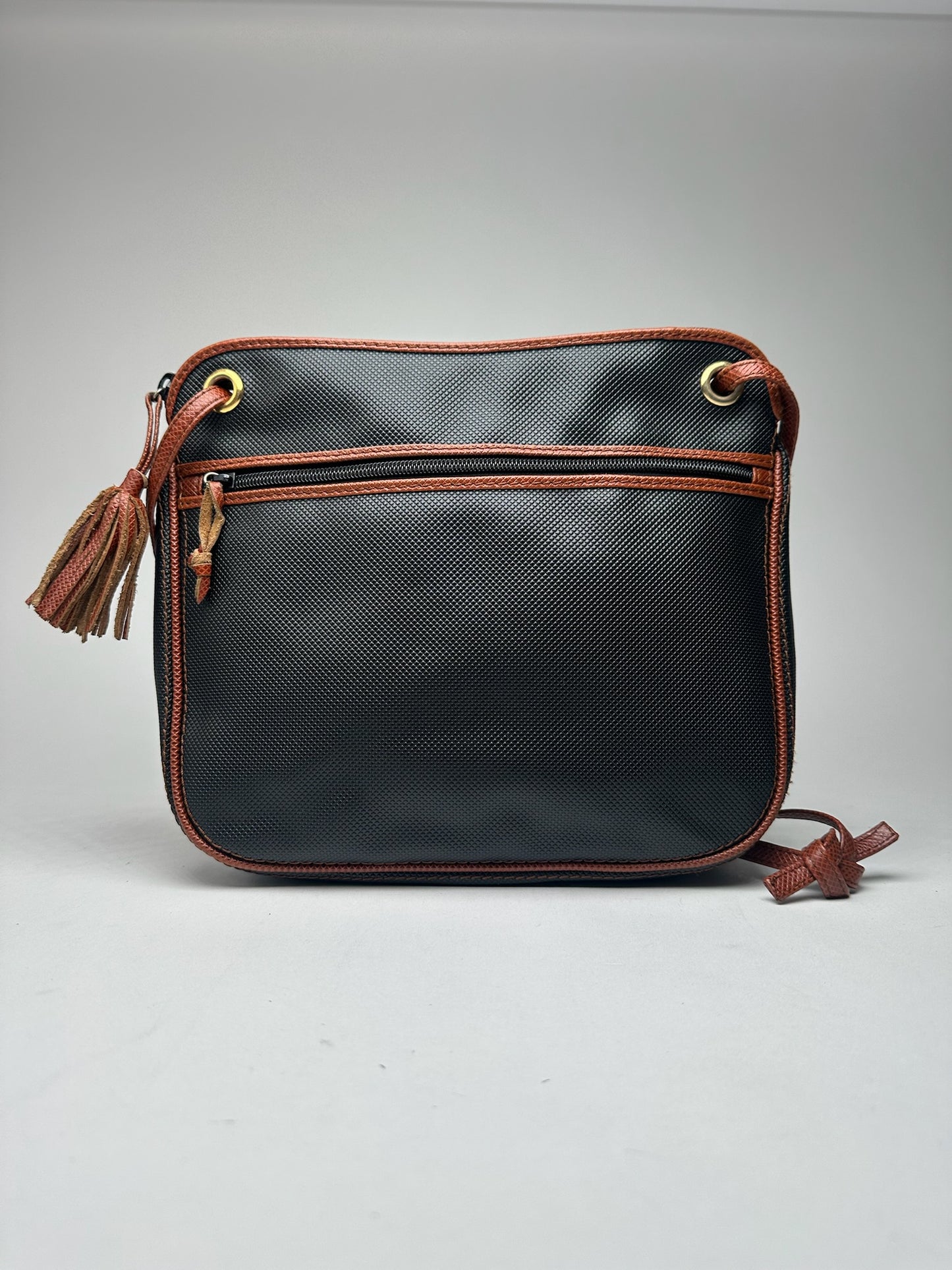 Sac vintage en cuir Bottega Veneta marron noir