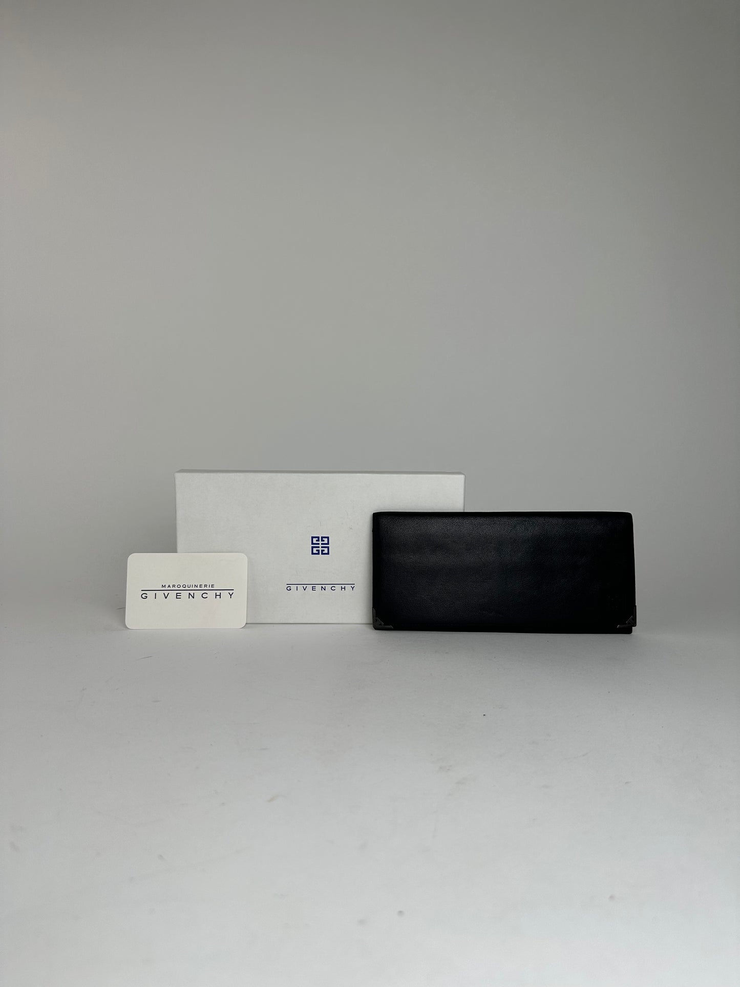 Vintage Givenchy Leather ID Holder Black
