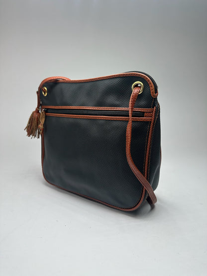 Sac vintage en cuir Bottega Veneta marron noir