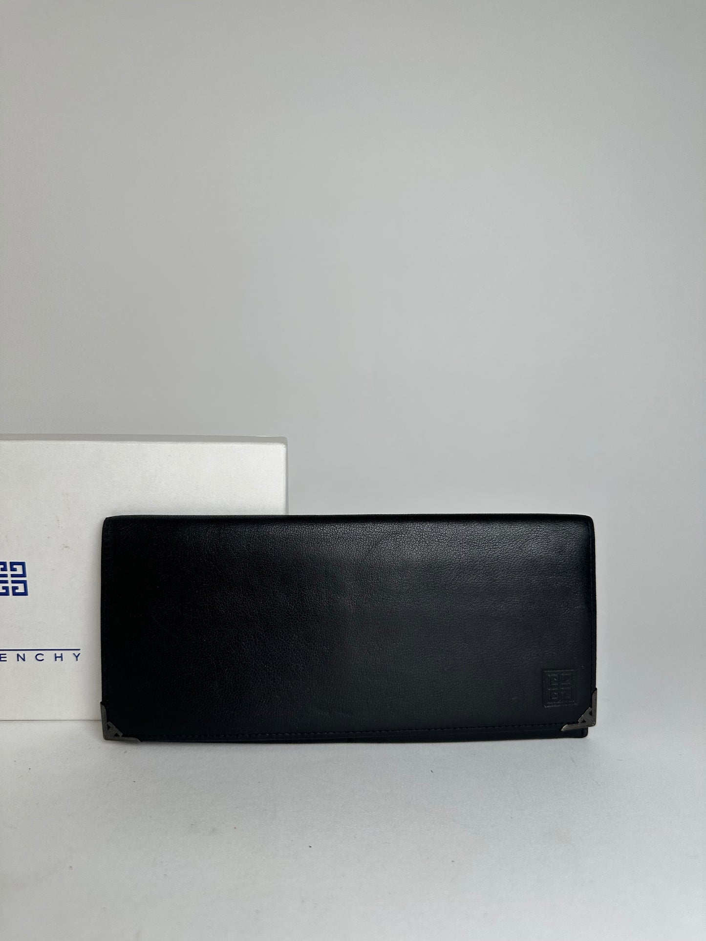 Vintage Givenchy Leather ID Holder Black