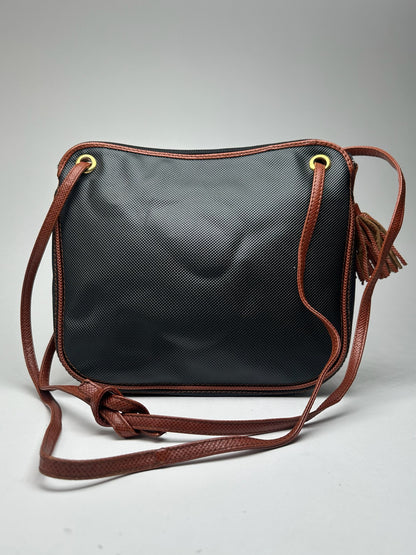 Sac vintage en cuir Bottega Veneta marron noir