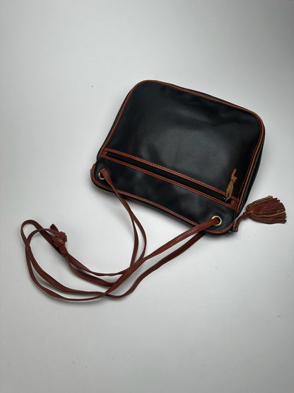 Sac vintage en cuir Bottega Veneta marron noir