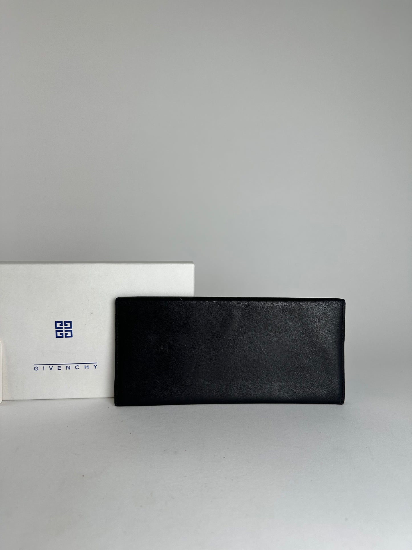 Vintage Givenchy Leather ID Holder Black