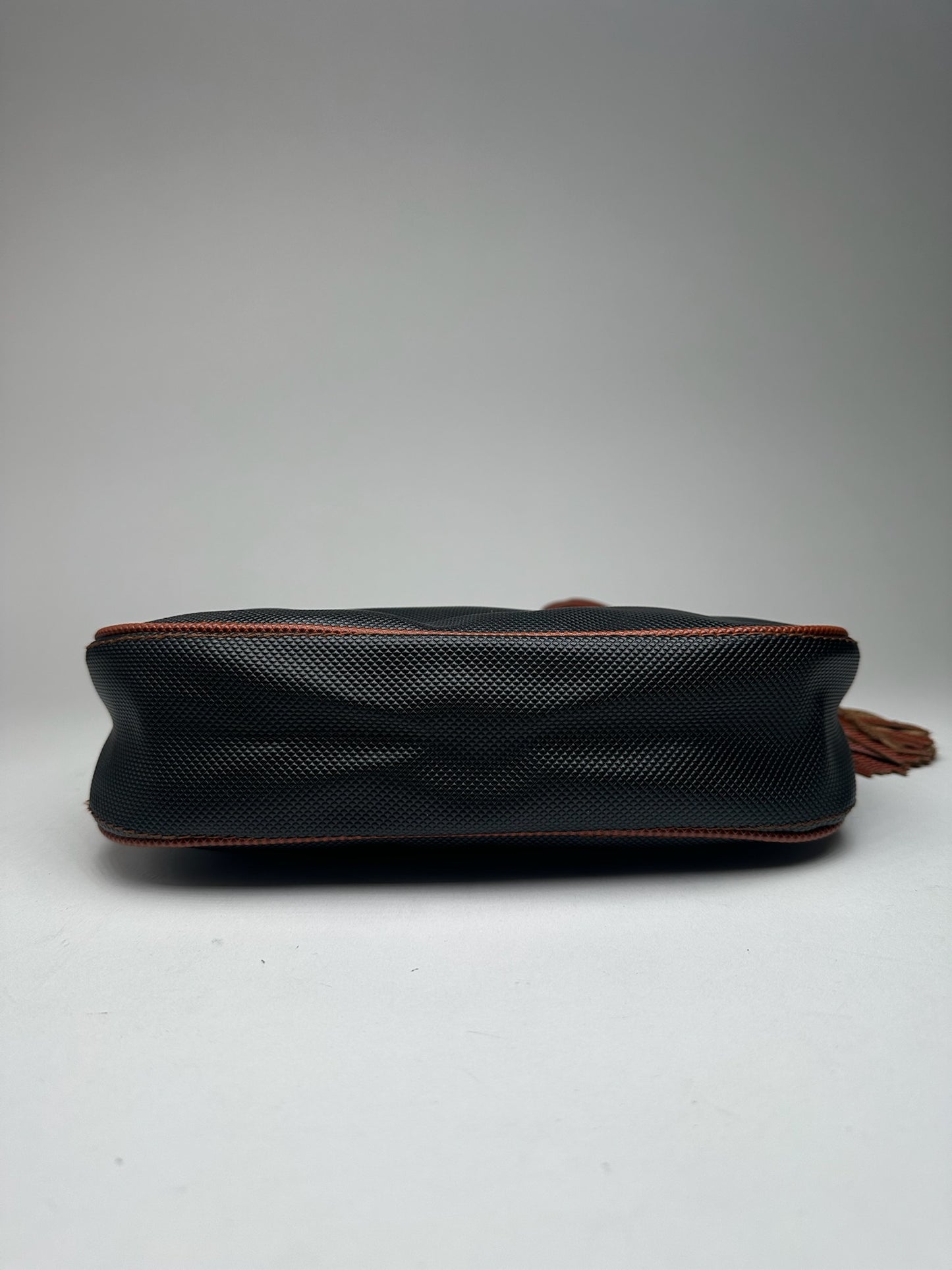 Sac vintage en cuir Bottega Veneta marron noir