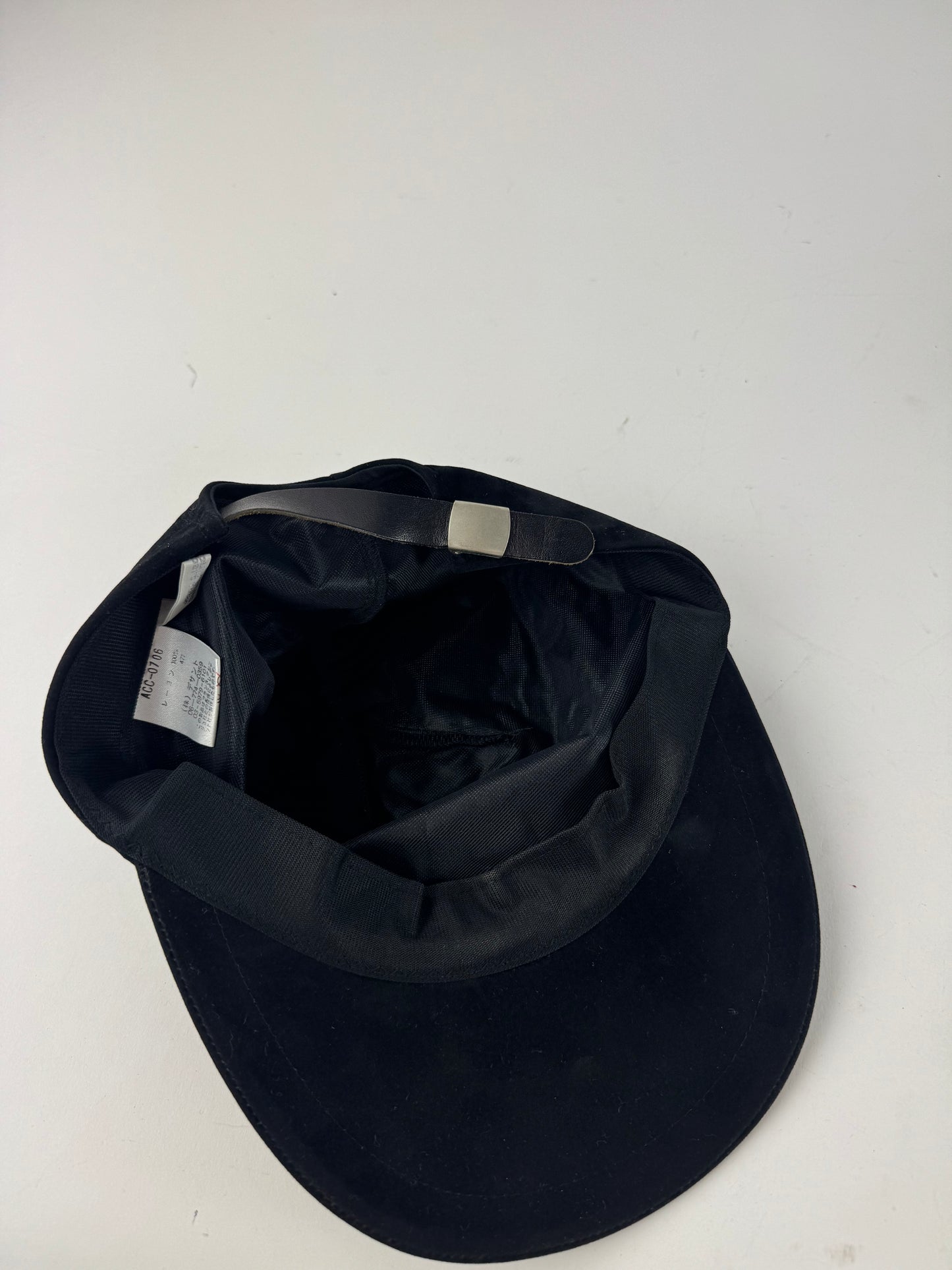 Vintage Courreges Velvet SnapBack Black