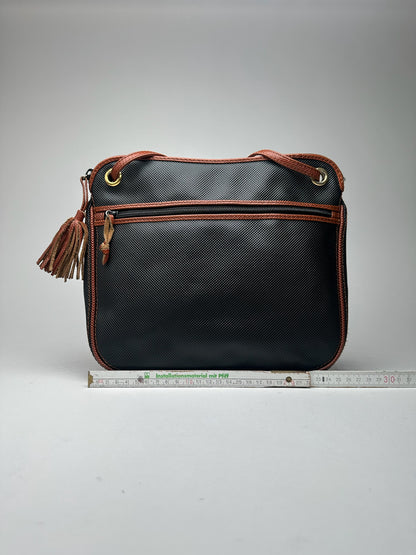 Sac vintage en cuir Bottega Veneta marron noir