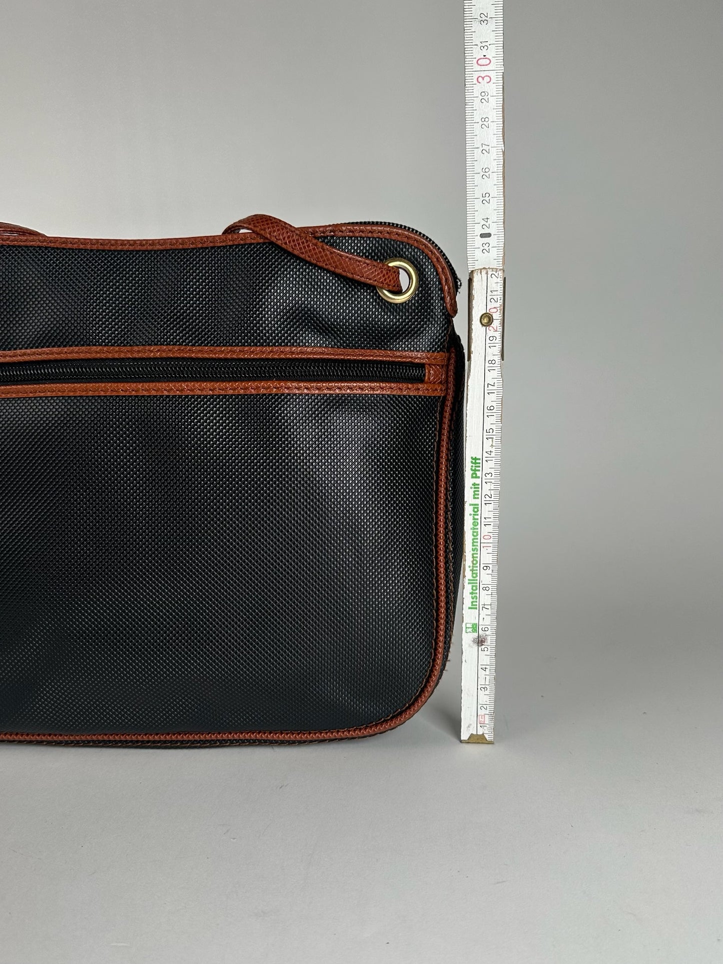 Sac vintage en cuir Bottega Veneta marron noir