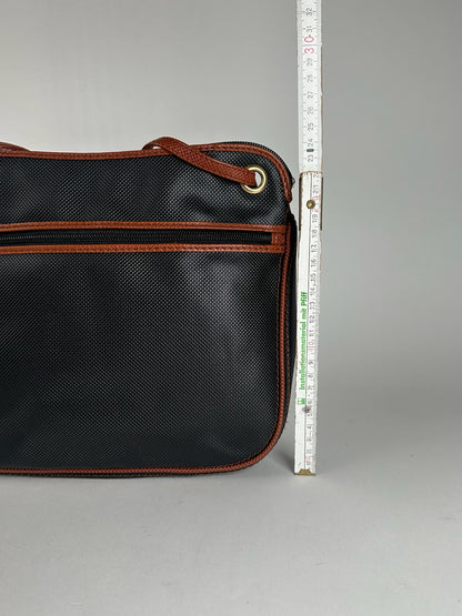 Sac vintage en cuir Bottega Veneta marron noir