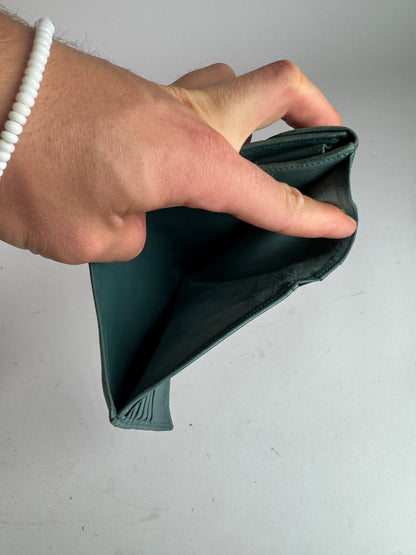 Vintage Loewe Madrid Mint Green Anagram Leather Wallet