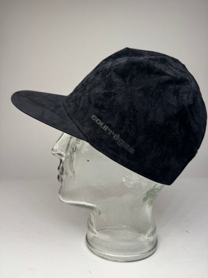 Vintage Courreges Velvet SnapBack Black