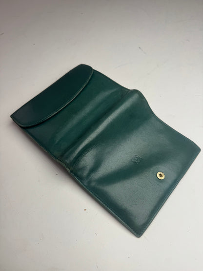 Vintage Loewe Madrid Mint Green Anagram Leather Wallet
