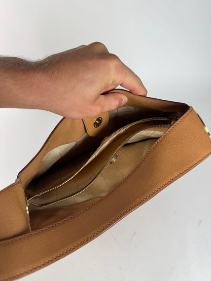 Sac vintage en cuir Céline Paris camel