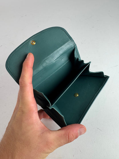 Vintage Loewe Madrid Mint Green Anagram Leather Wallet