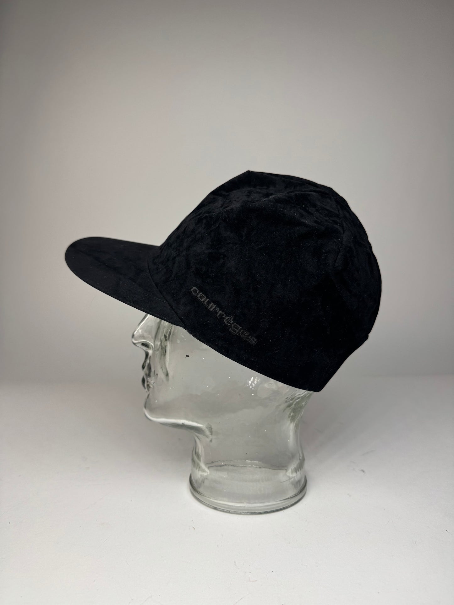 Vintage Courreges Velvet SnapBack Black