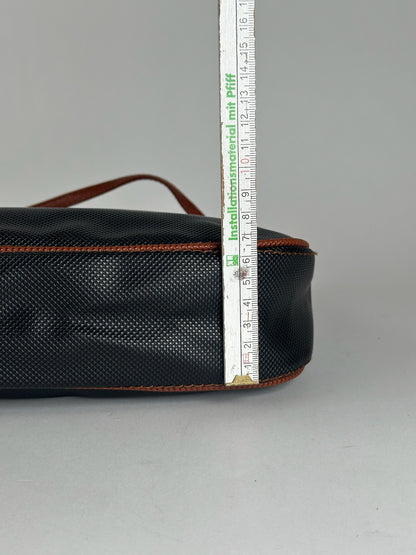 Sac vintage en cuir Bottega Veneta marron noir