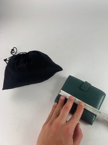 Vintage Loewe Madrid Mint Green Anagram Leather Wallet