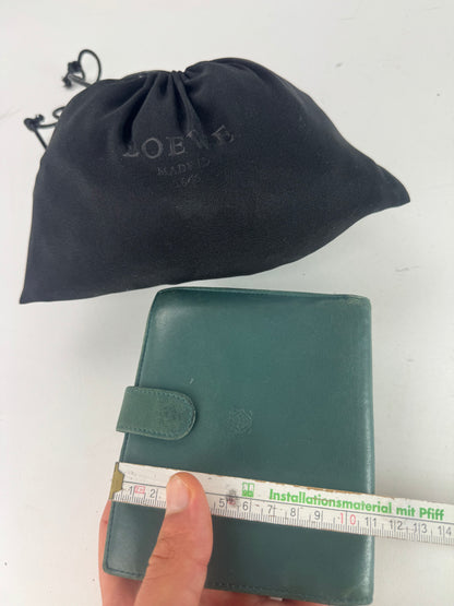 Vintage Loewe Madrid Mint Green Anagram Leather Wallet