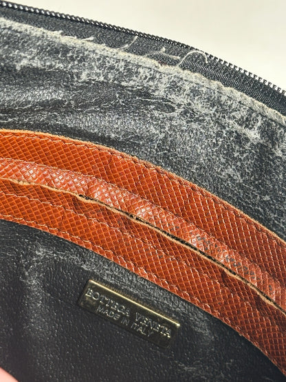 Sac vintage en cuir Bottega Veneta marron noir