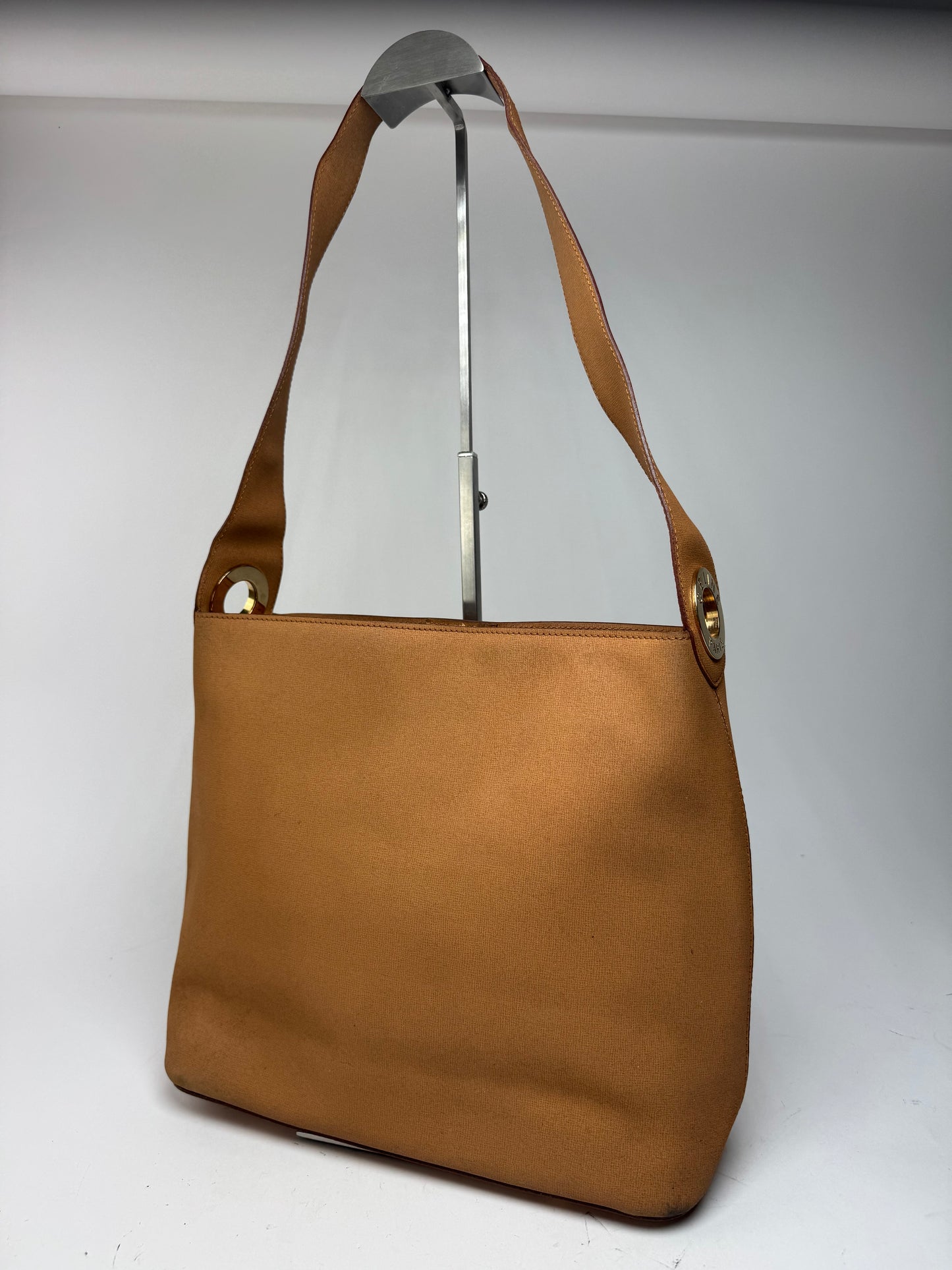 Sac vintage en cuir Céline Paris camel