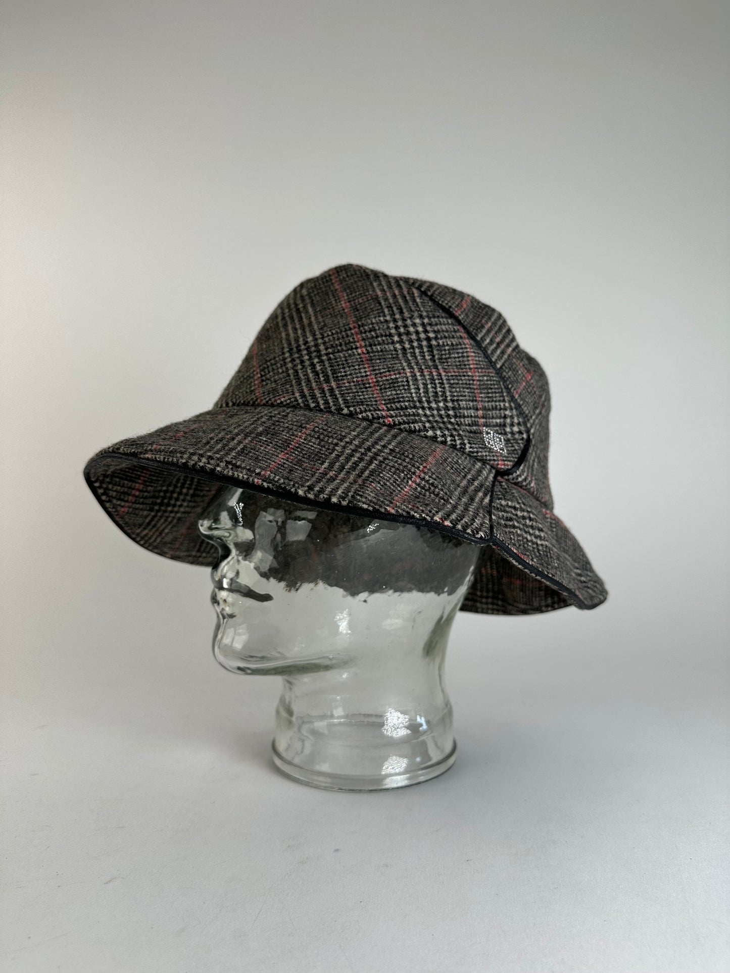 Vintage Givenchy Wool Hat Grey Brown M