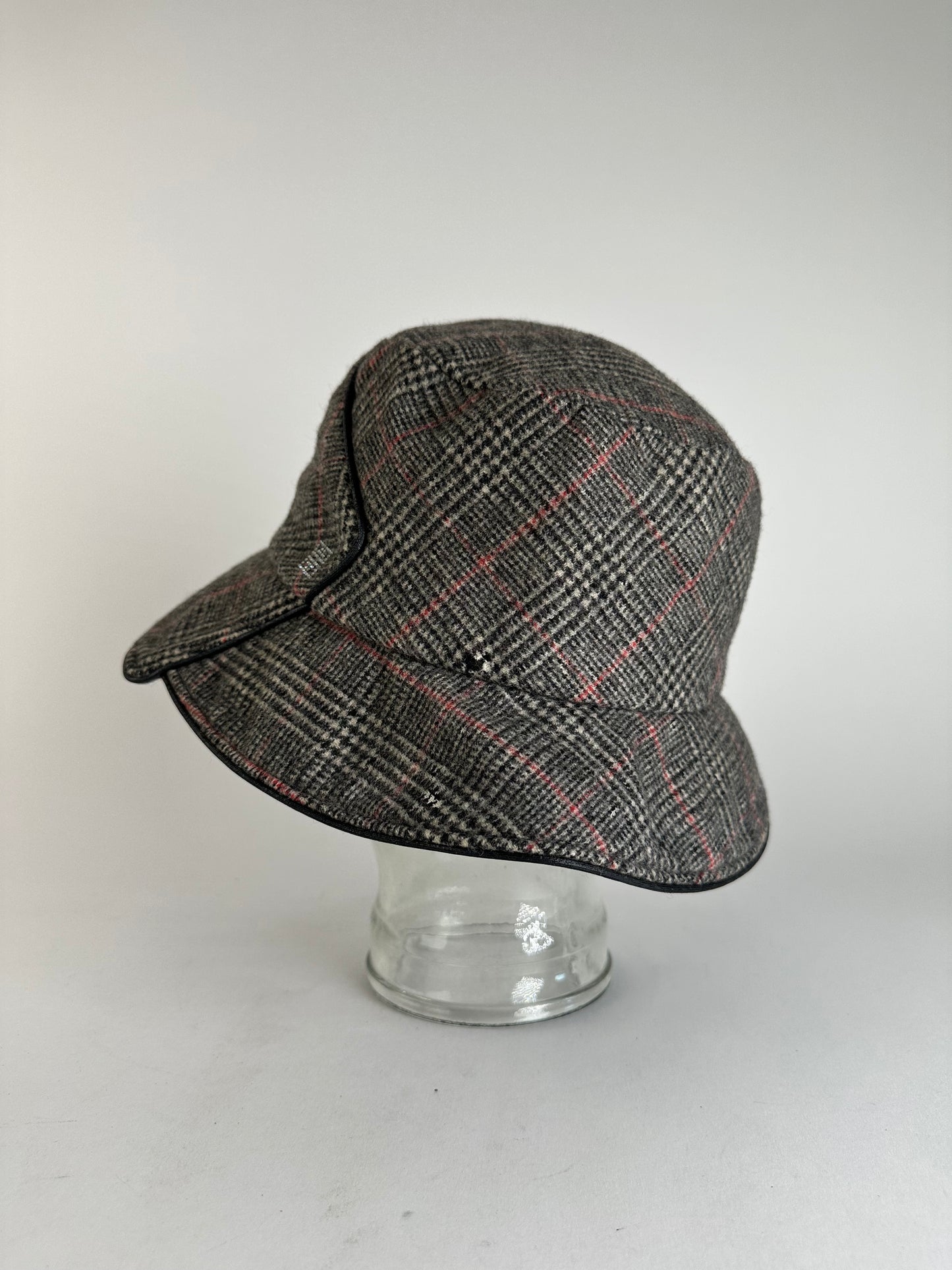 Vintage Givenchy Wool Hat Grey Brown M