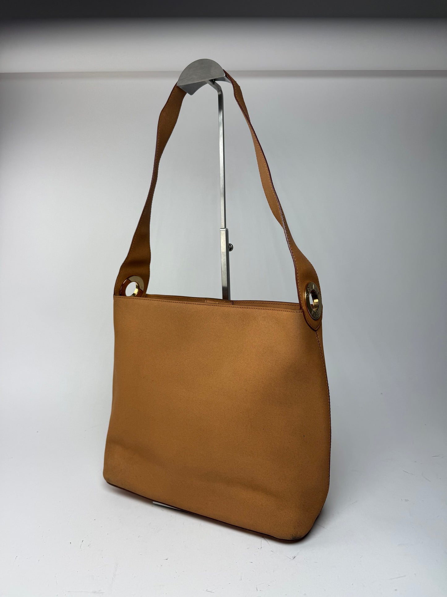 Sac vintage en cuir Céline Paris camel