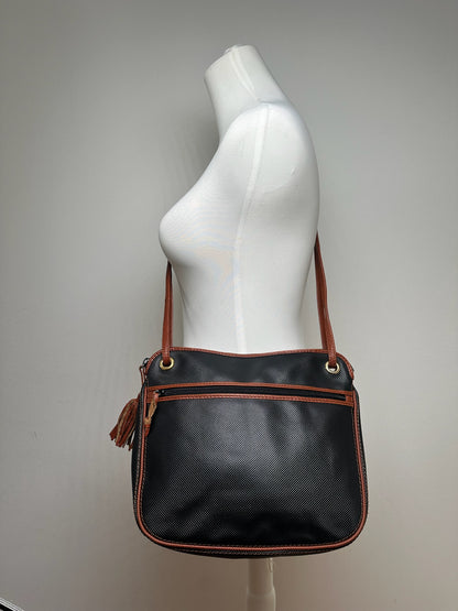 Sac vintage en cuir Bottega Veneta marron noir